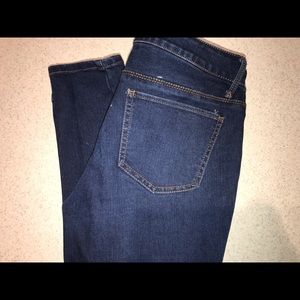 dark denim skinny jeans